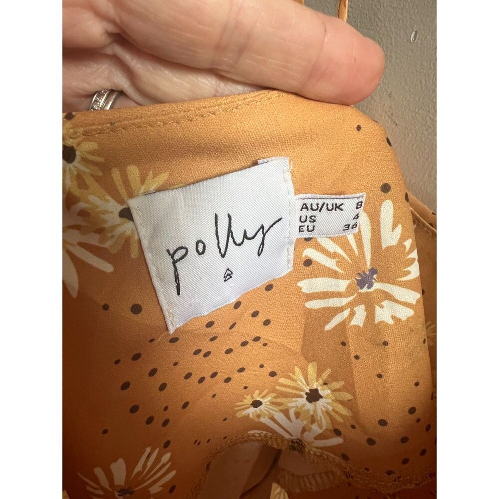 Princess Polly Celia Floral Dot Print Mini Slip Dress Size 4 - Picture 5 of 7